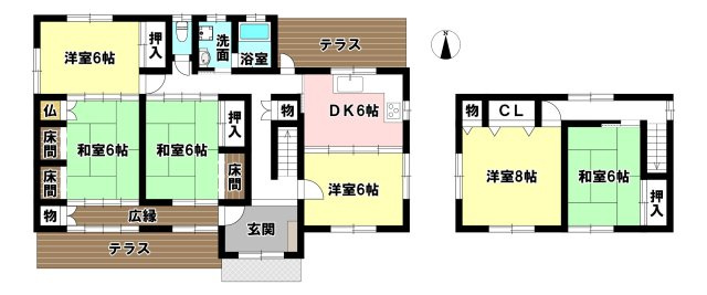 東温市北野田の中古一戸建