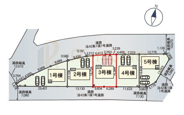 東茨城郡茨城町前田第5　新築戸建て　3号棟の区画図|大きなお買い物だからこそ、メリット・デメリットを伝えさせて頂きます。
R-homeにお任せください♪