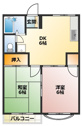 【間取り】 | コンパクトな2Kの間取りです！