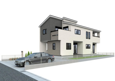 【外観パース】 | 平塚市西八幡　限定１棟　新築住宅