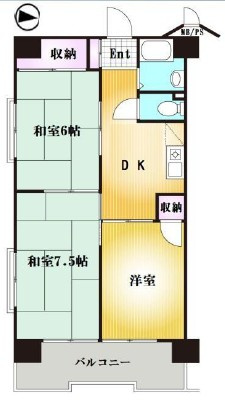 【間取り】 | 第2お花茶屋ダイヤモンドマンション