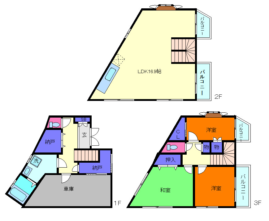 篠原中町戸建の間取り