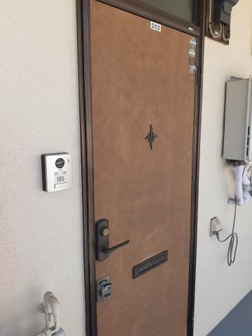 高坂パールハイツの玄関