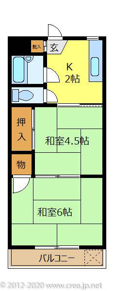 アイランドコーポの間取り
