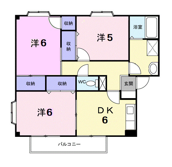 サンシティー７５Ⅰの間取り