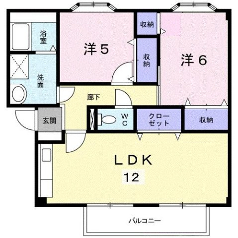 プランタン関根Ⅱの間取り
