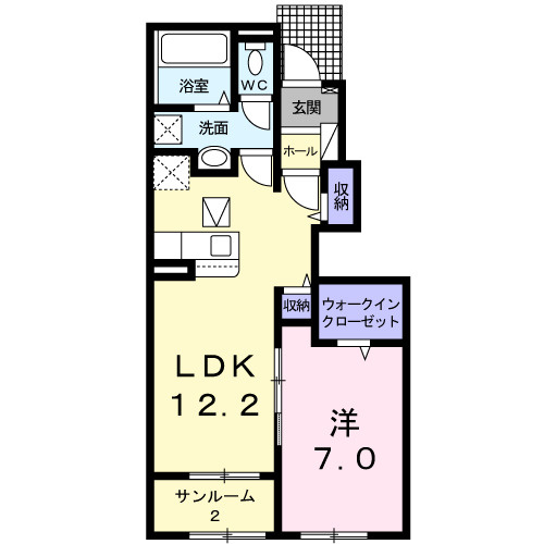 フリーデ　越生の間取り