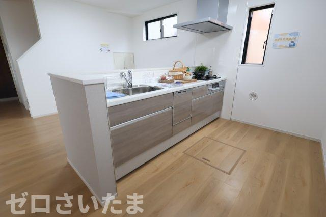 《仲介手数料無料》伊奈町本町２丁目206新築一戸建てエルデのキッチン