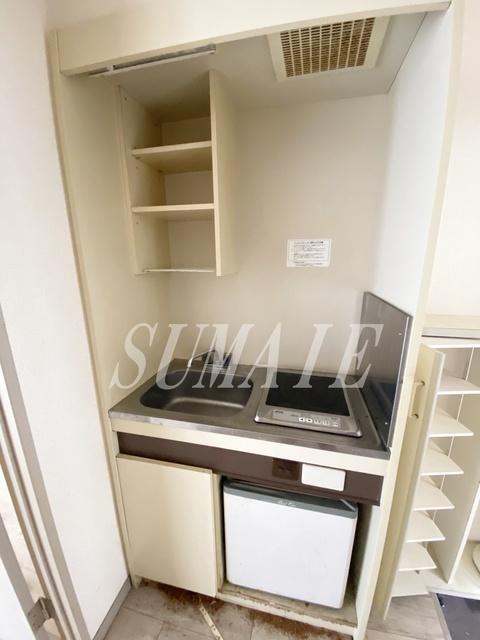 プレステージ新小岩のキッチン|冷蔵庫付きキッチン