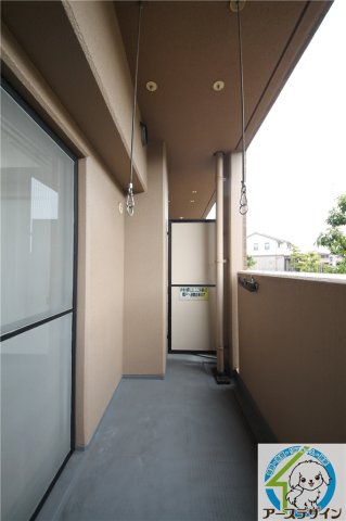 プラザハイツ二ツ屋F棟のバルコニー|※類似部屋