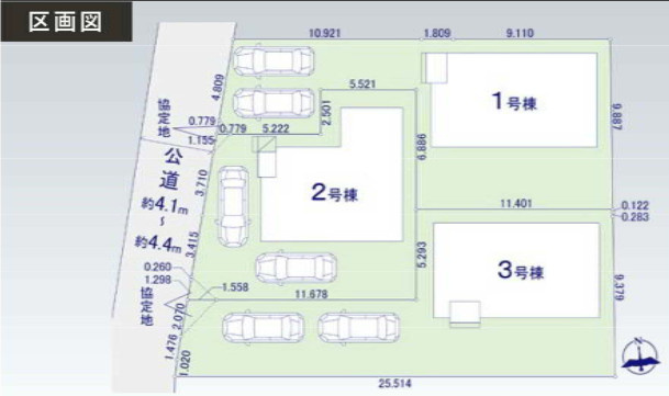 前橋市北代田町の区画図|区画図