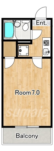 レジデンスカープ大宮の間取り|1K☆