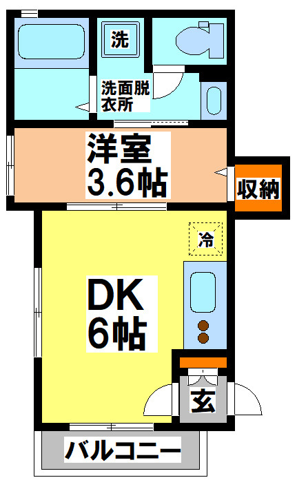 三鷹市牟礼５丁目の賃貸マンションの間取り