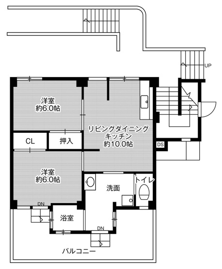 【間取り】 | ビレッジハウス私部