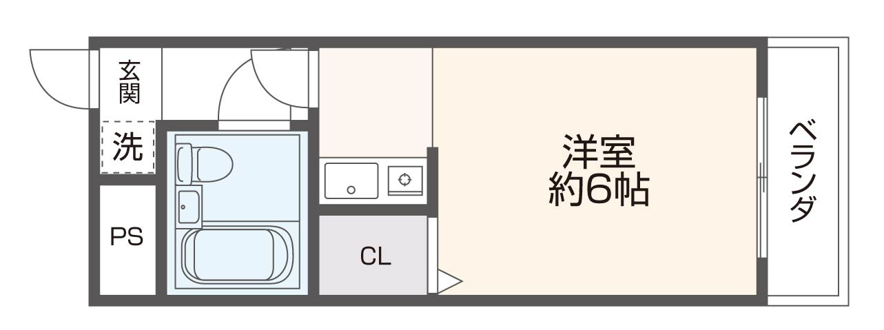 シティーハイツ弥刀の間取り