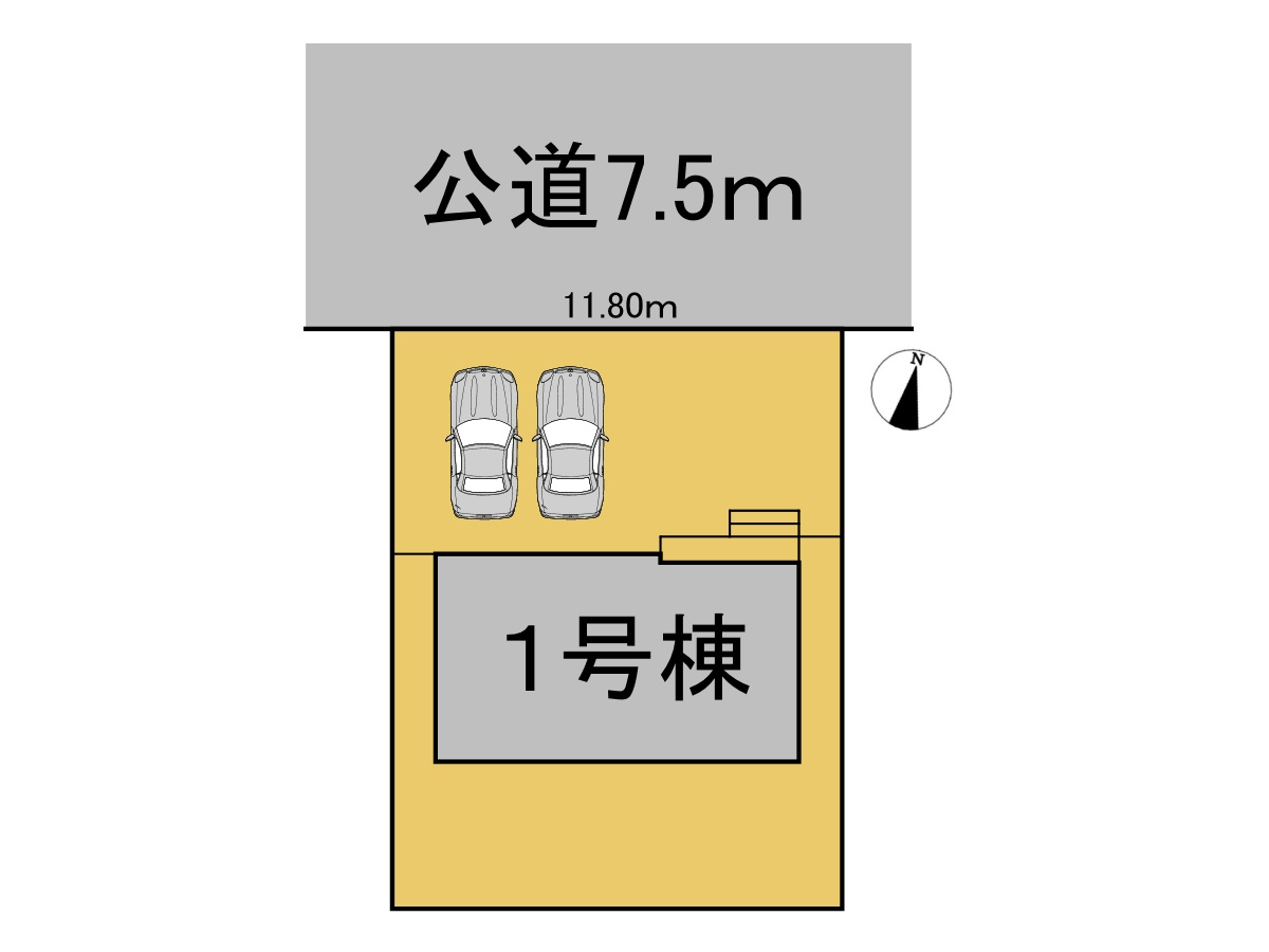 リーブルガーデン　各務原市鵜沼朝日町第2　全1区画分譲の区画図|■区画図
■YAMADA電機の　ヤマダ不動産　株式会社リライフ　
いつでもお問合わせ下さい。