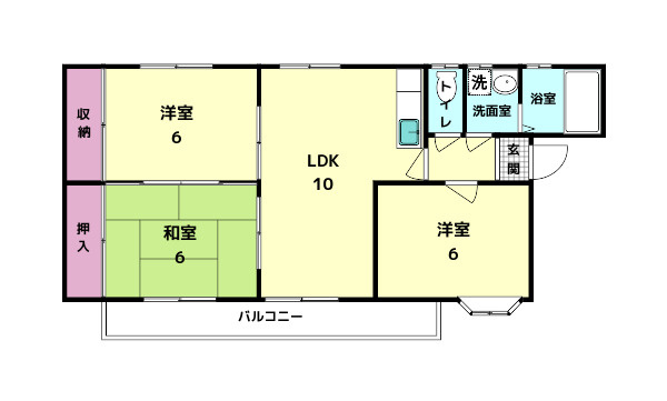 杉本マンションの間取り