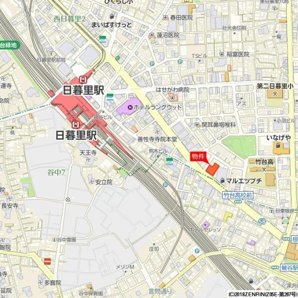 リーデンスタワー低層棟の地図