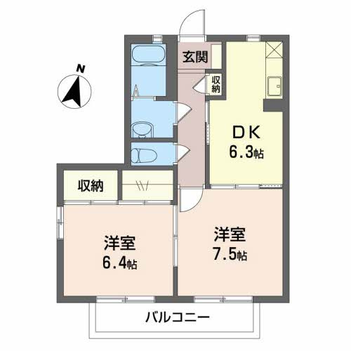 【間取り】 | バリュージュ野沢A