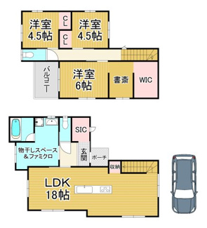 【間取り】 | 川西市東畦野6丁目2の3の17　新築一戸建て