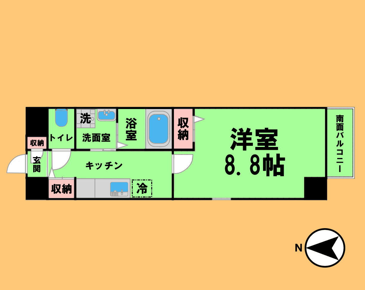 セジュール上飯田の間取り