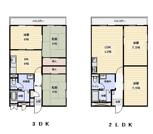 イーストサイドの間取り