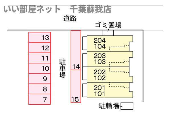 サンシャインⅡの区画図