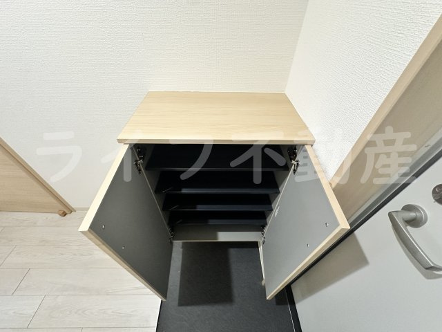 Jino放出の収納|ちょっとした収納スペースも充実しています