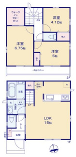 【間取り】 | 【仲介手数料無料！！】府中市西府町3丁目　新築戸建て（全7棟）F号棟　5990万円 | C号棟間取図