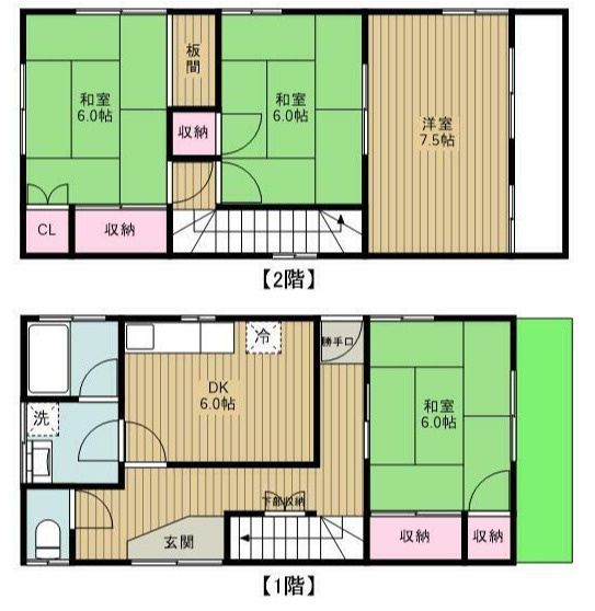 小文間戸建ての間取り