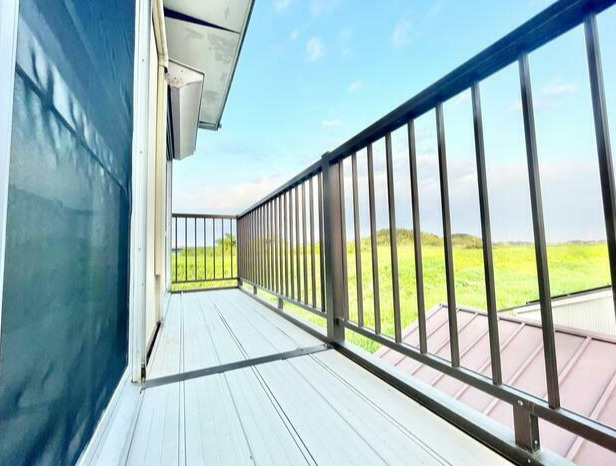 小文間戸建てのバルコニー