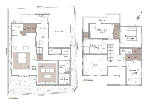 【間取り】 | 板橋区大谷口１丁目　新築戸建て | 3SLDK・土地125.61ｍ2・建物128.78ｍ2