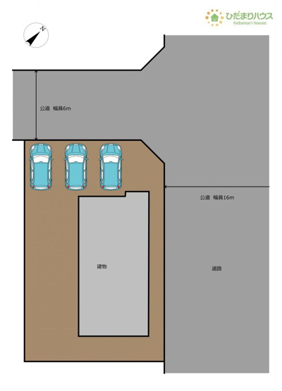 【区画図】 | 取手市紫水１丁目　中古戸建 | 角地につき日当たり・風通し良好です☆