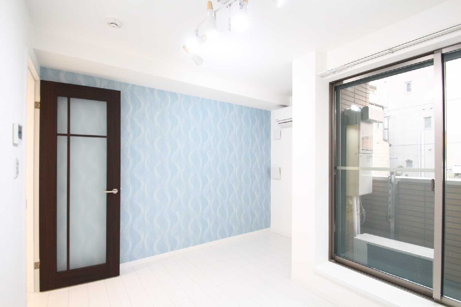 セレンディピティ高円寺の居間・リビング|居室☆ホワイトフローリング☆（同一仕様写真）