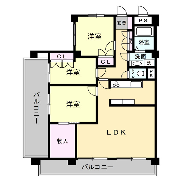 ライオンズマンション西霞町の間取り