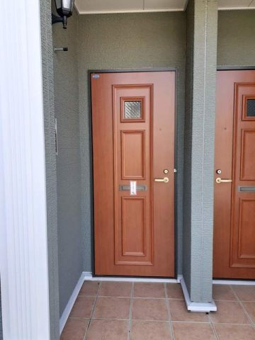 熊本市中央区黒髪２丁目のアパートのエントランス|エントランスです