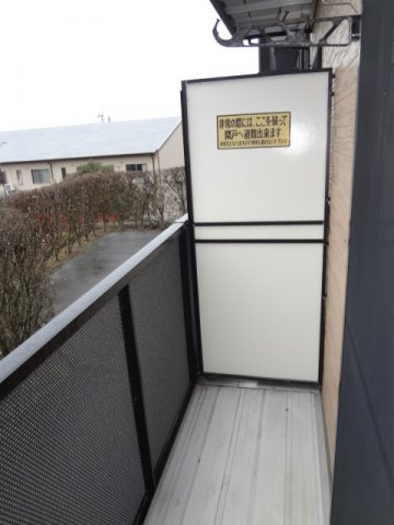 熊本市西区稗田町のアパートのバルコニー|お洗濯にも便利なバルコニー付き