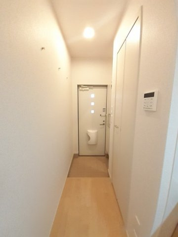 熊本市北区兎谷１丁目のアパートの玄関|シンプルで使いやすい玄関です