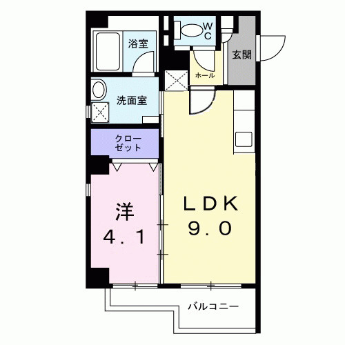 エムステージ藤崎宮の間取り
