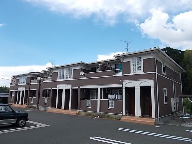 熊本市北区徳王１丁目のアパートの外観|外はこのようになっています