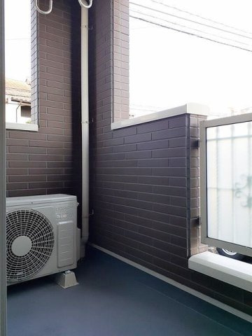 熊本市中央区渡鹿７丁目のアパートのバルコニー|バルコニー付きです