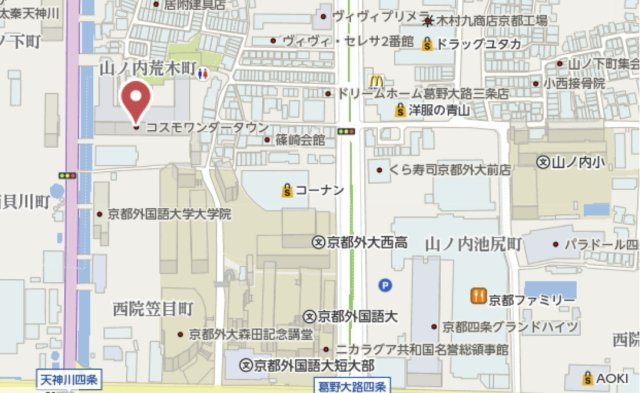 コスモワンダータウン　9階の地図