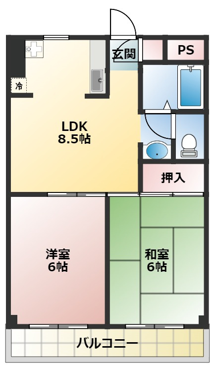 ウィングシティ立花の間取り