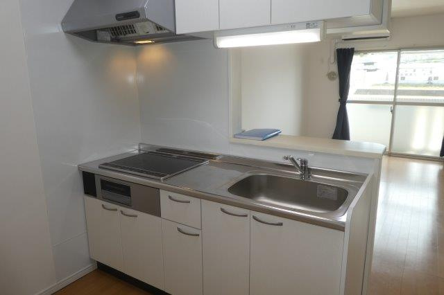 グランスイートⅡのキッチン|３口IHコンロ付システムキッチン