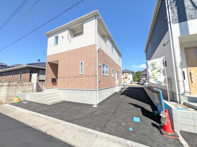 取手市宮和田　第9　新築戸建　1号棟の外観|日当たりや広さを現地で体感してください。