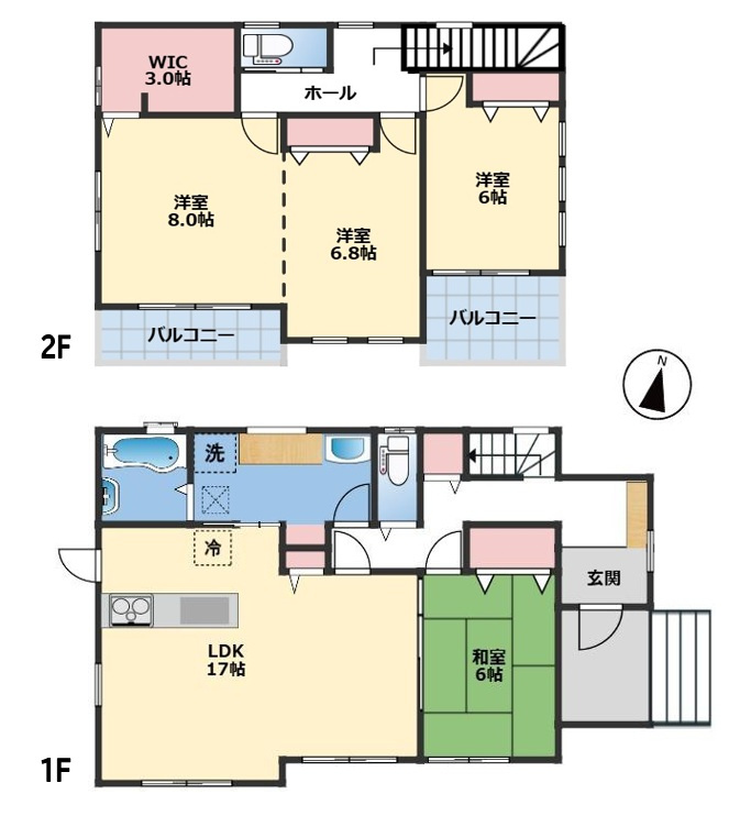 ひたちなか市市毛 中古戸建の間取り
