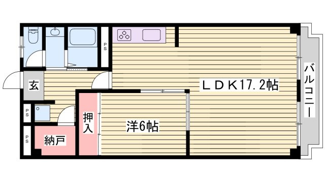 ハイツ柳井の間取り