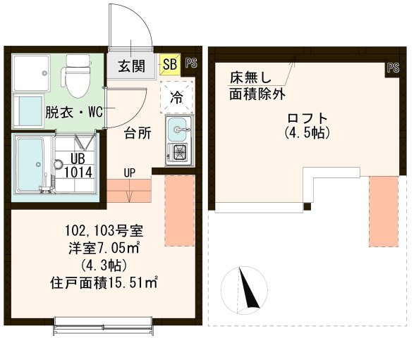 【間取り】 | VIVRE 梅島