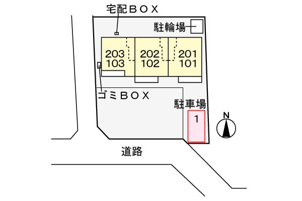 ルミナーレ武蔵野の区画図