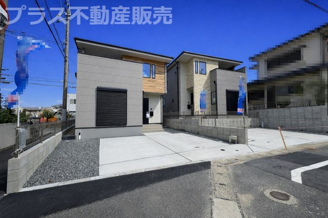 【外観】 | 春日市白水ケ丘2丁目2期　1号棟（全2棟）【仲介手数料無料・0円】 | 完成しました。物件内部もご見学頂けます。プラス不動産販売にお任せ下さい。